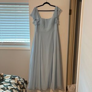 Elegant Light Blue Women's Dress